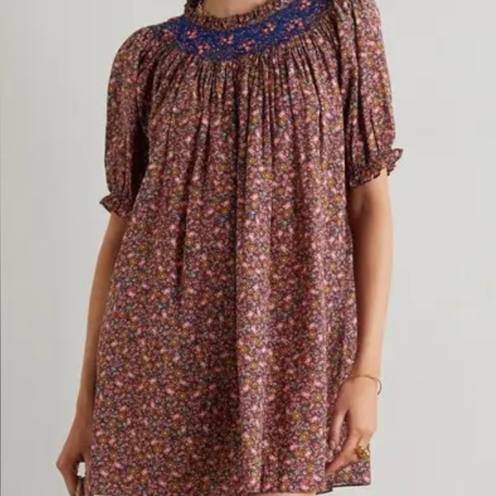 Doen Smocked dress for Casual Wear one size